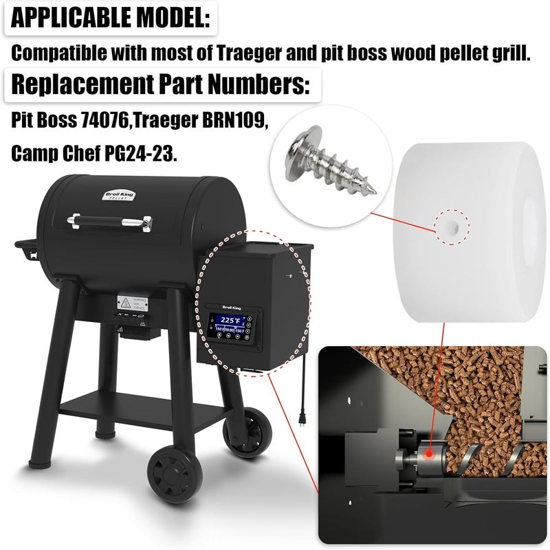 Greatshow Auger Screw Conveyor Motor Bushing Replacement Parts for Traeger/Pit Boss/Camp Chef and Z Grills Wood Pellet BBQ Grill Auger Motor Bushing - Image 5